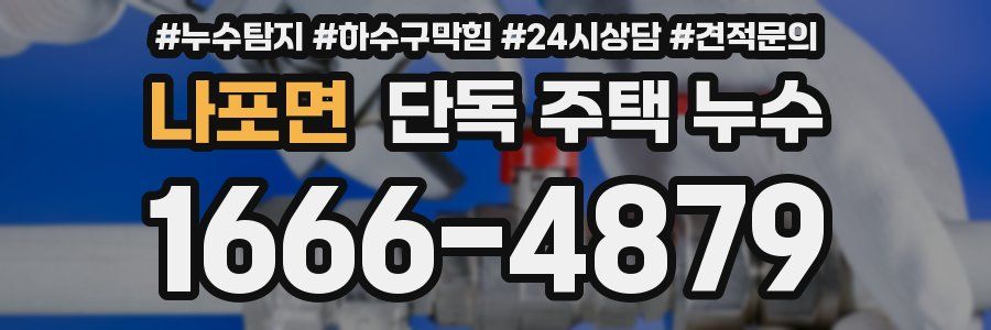 나포면 단독 주택 누수