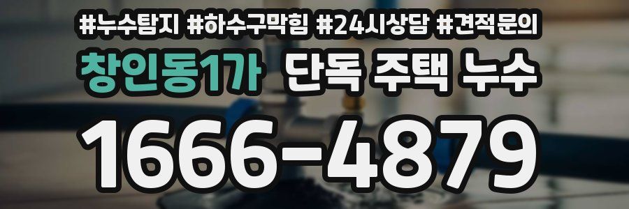 창인동1가 단독 주택 누수