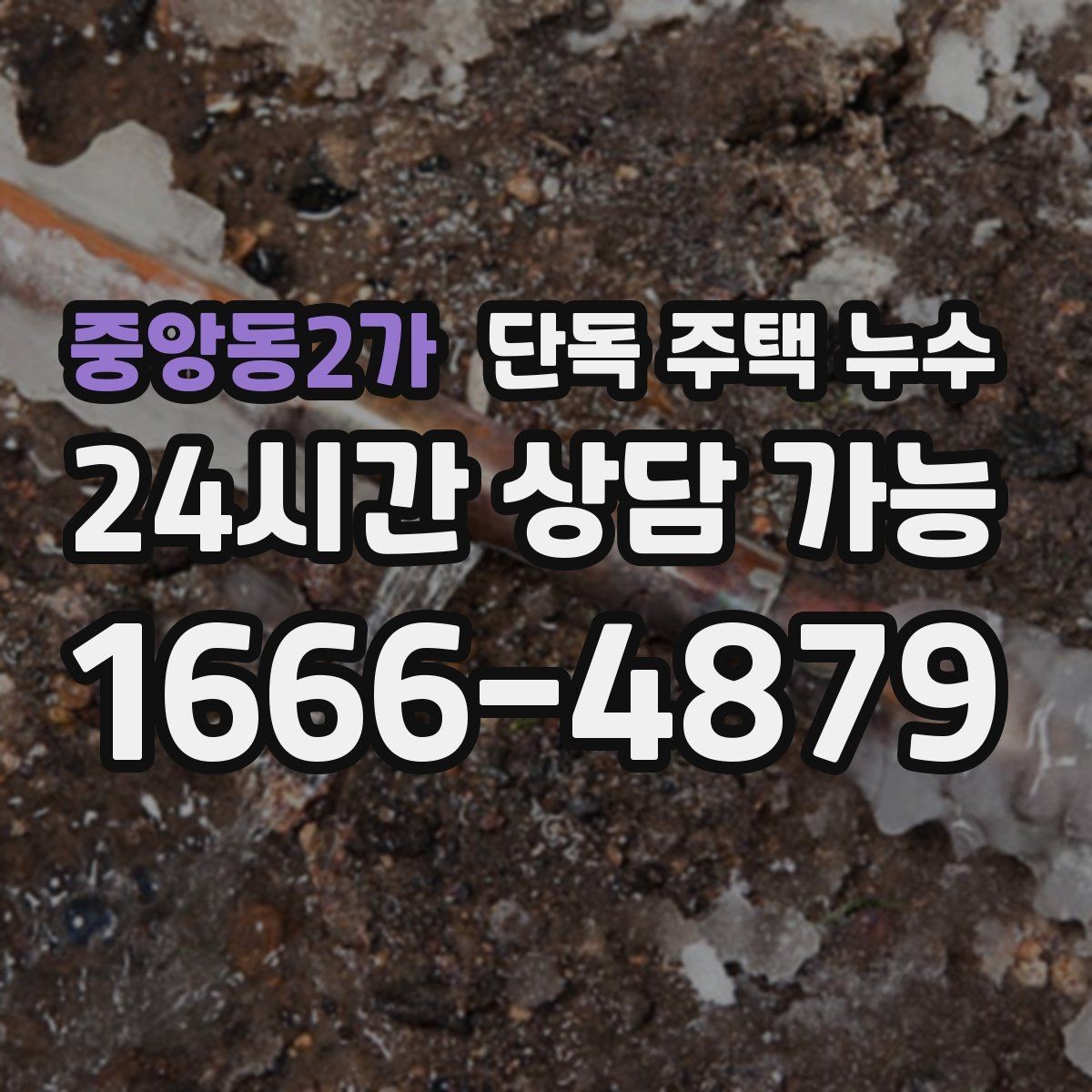 중앙동2가 단독 주택 누수 누수 발생 시 사진 기록이 중요한 이유