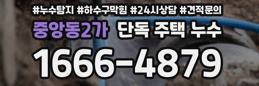 중앙동2가 단독 주택 누수