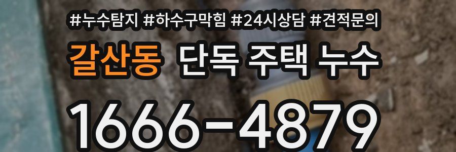 갈산동 단독 주택 누수