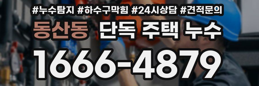 동산동 단독 주택 누수