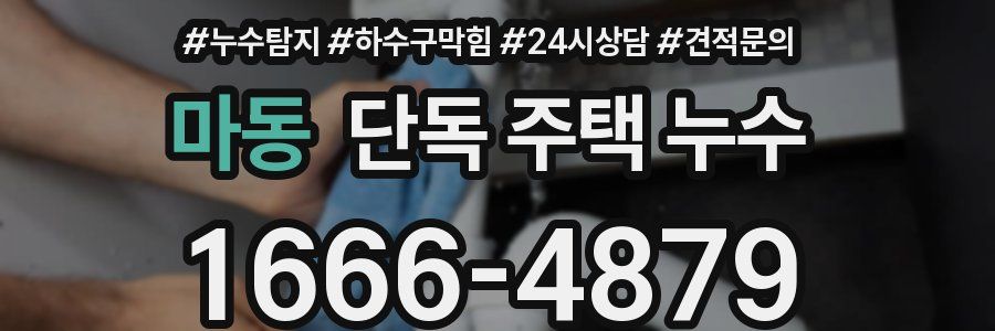 마동 단독 주택 누수