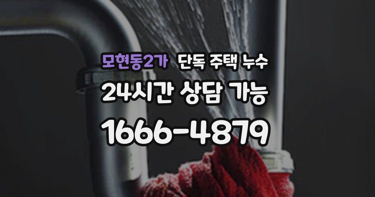 모현동2가 단독 주택 누수