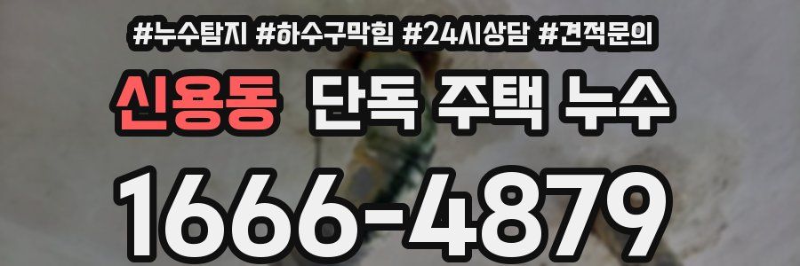 신용동 단독 주택 누수