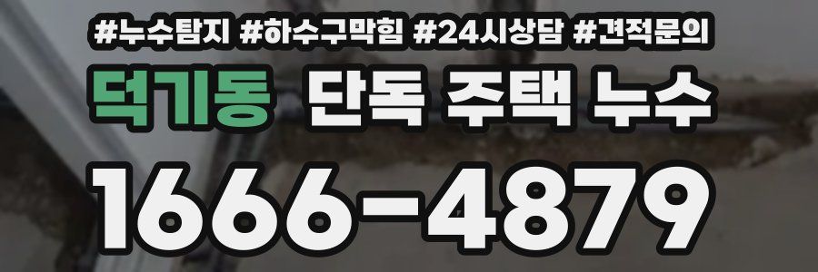 덕기동 단독 주택 누수