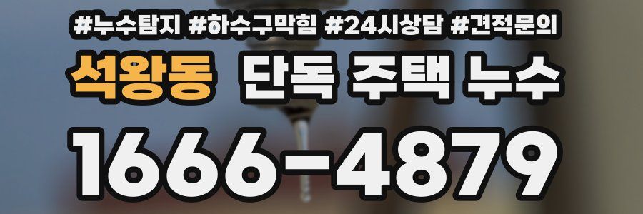 석왕동 단독 주택 누수