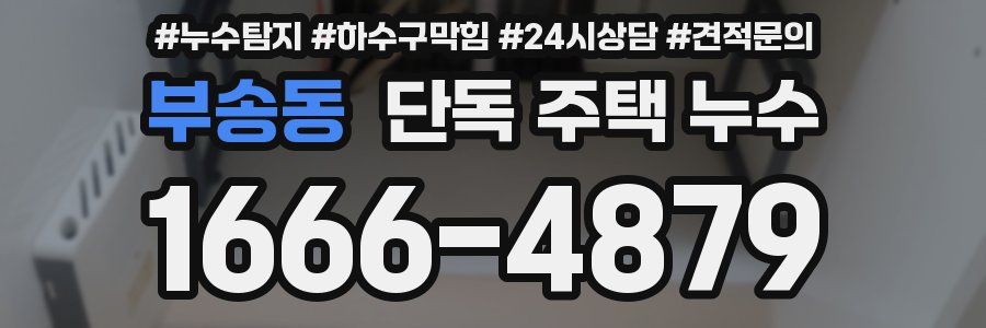 부송동 단독 주택 누수