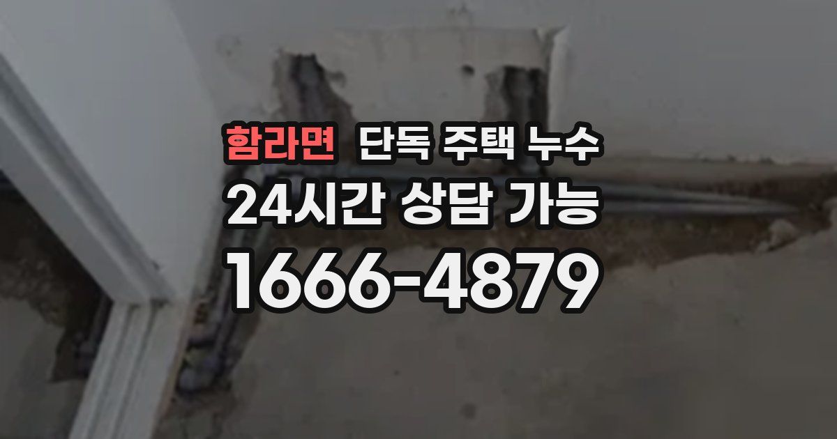 함라면 단독 주택 누수