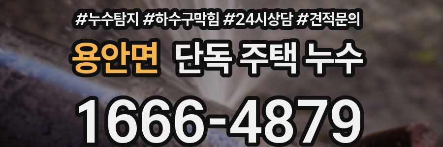 용안면 단독 주택 누수