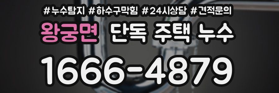 왕궁면 단독 주택 누수