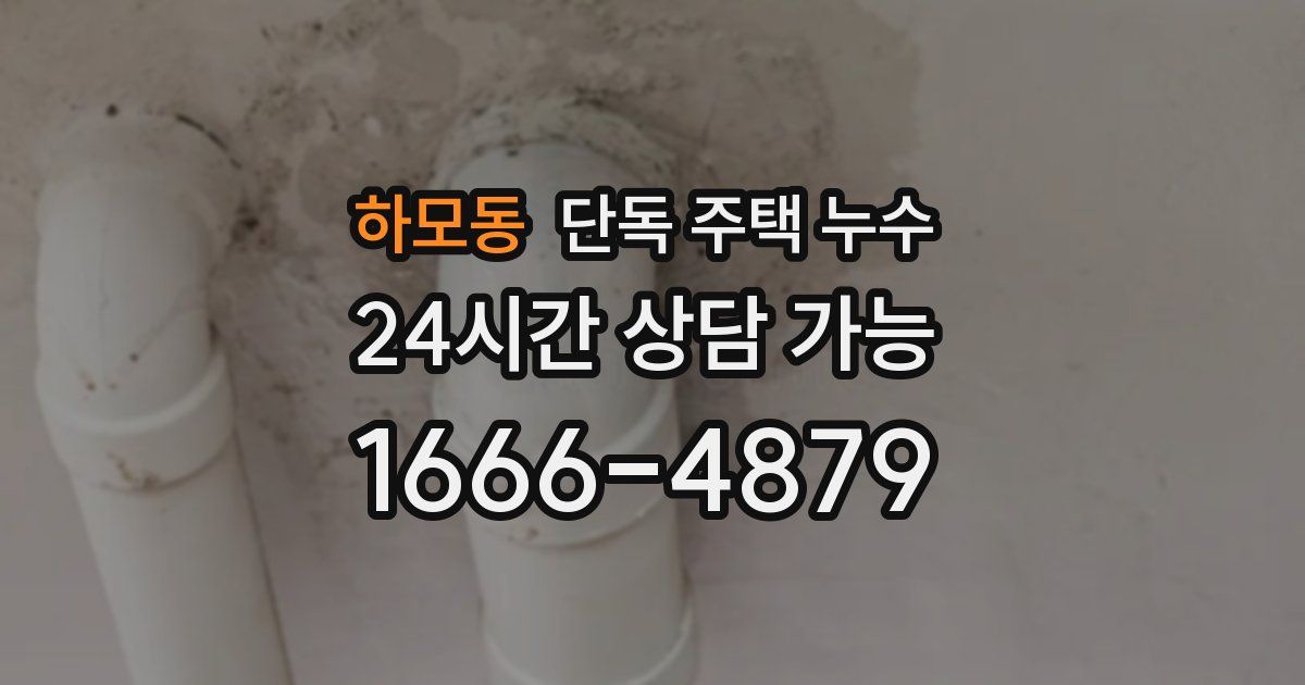 하모동 단독 주택 누수