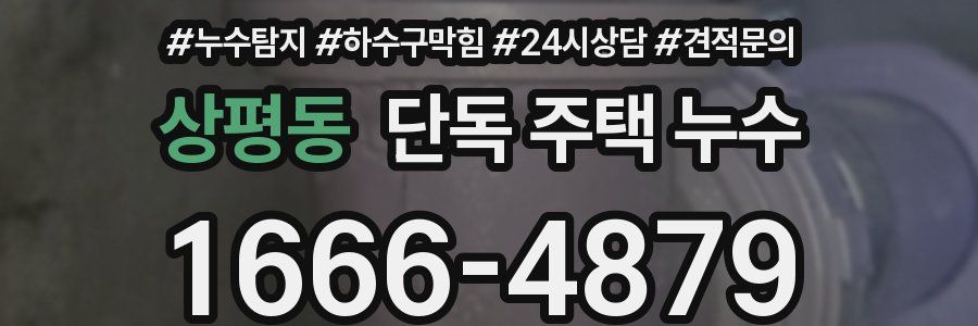 상평동 단독 주택 누수