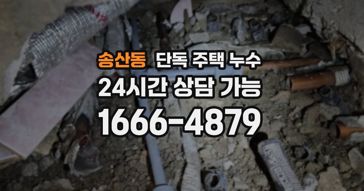 송산동 단독 주택 누수