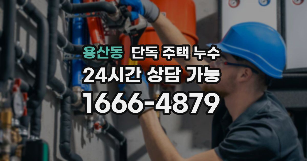 용산동 단독 주택 누수