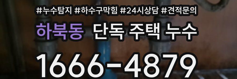 하북동 단독 주택 누수