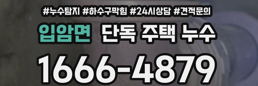 입암면 단독 주택 누수