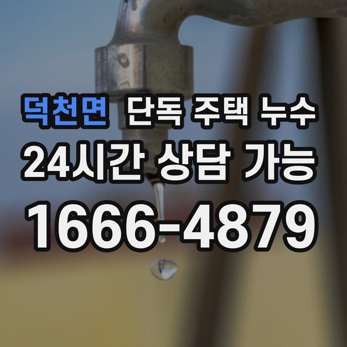 덕천면 단독 주택 누수