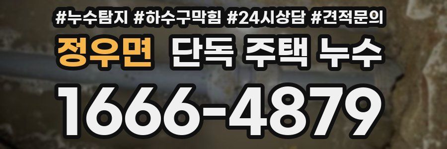 정우면 단독 주택 누수