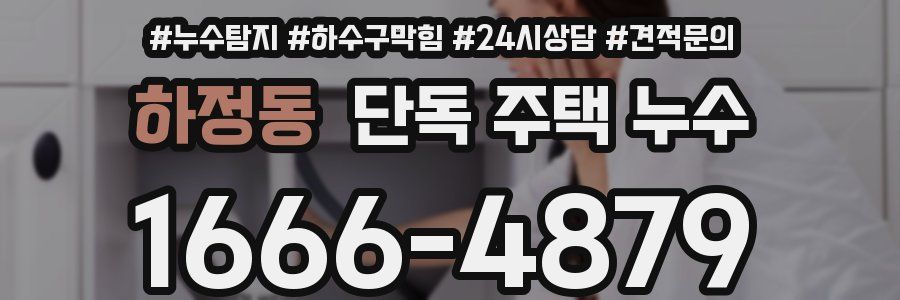 하정동 단독 주택 누수