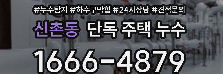 신촌동 단독 주택 누수