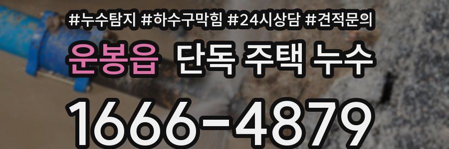 운봉읍 단독 주택 누수