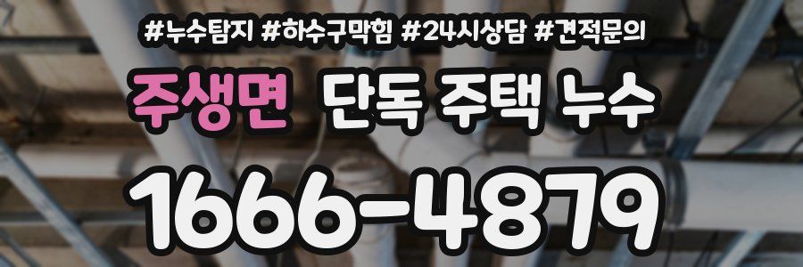 주생면 단독 주택 누수