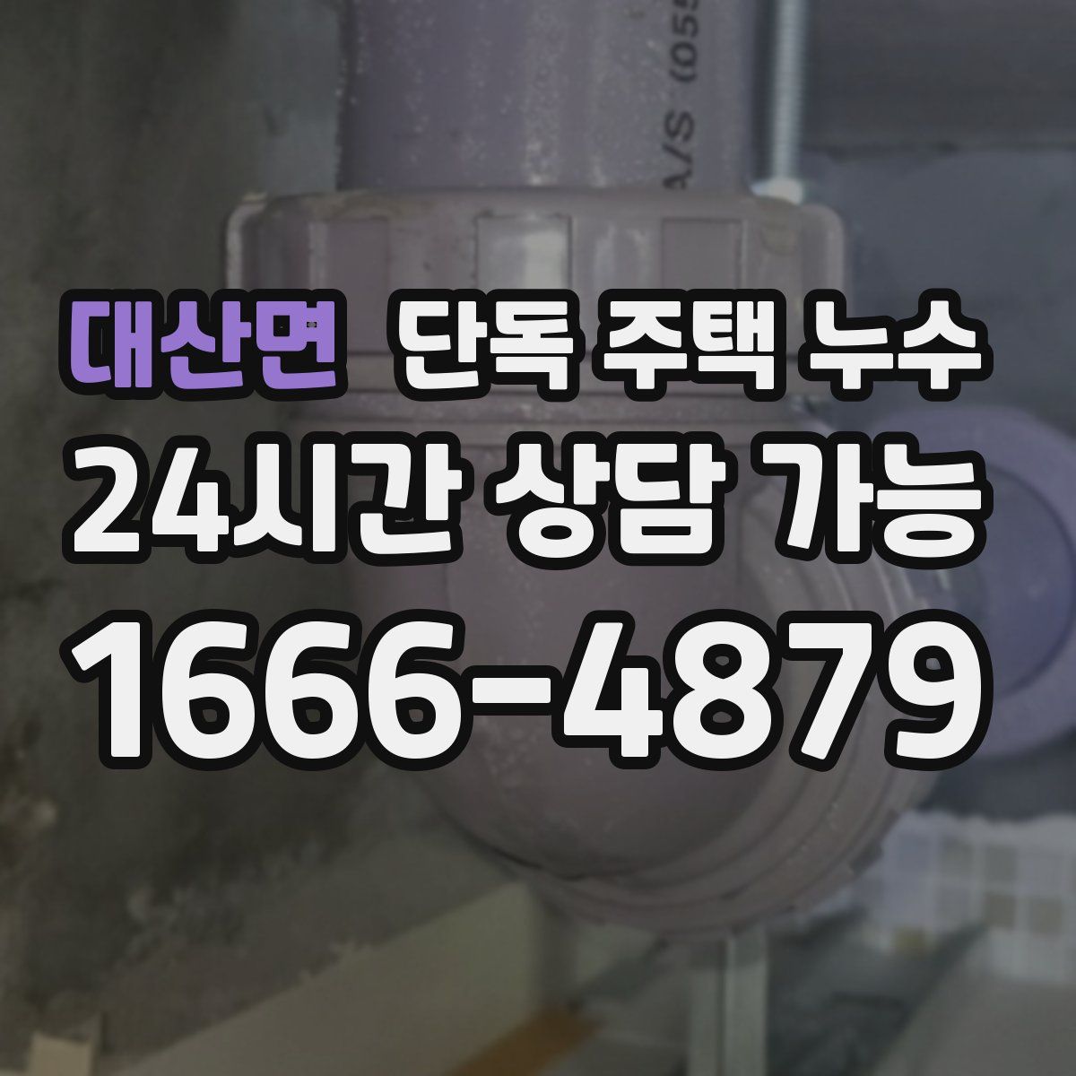 대산면 단독 주택 누수