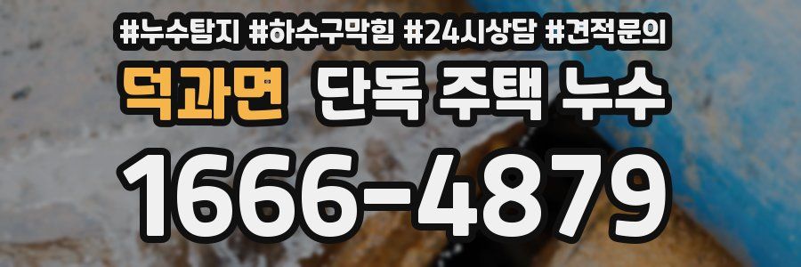 덕과면 단독 주택 누수