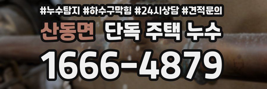 산동면 단독 주택 누수