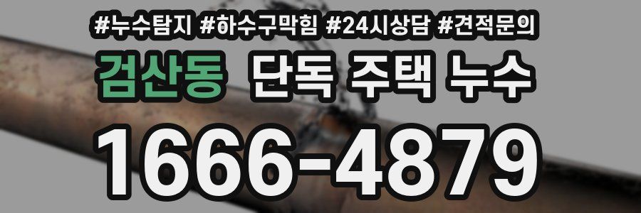 검산동 단독 주택 누수