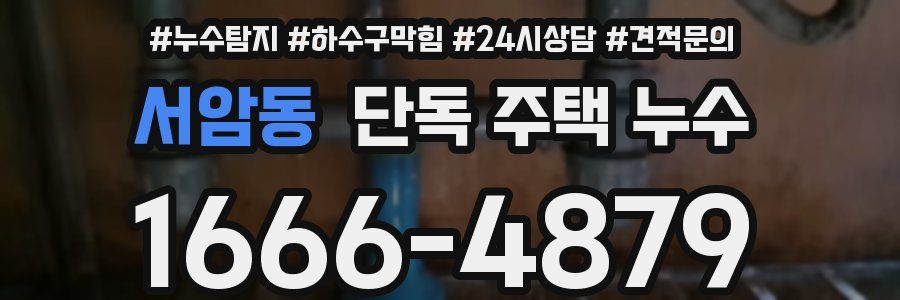 서암동 단독 주택 누수
