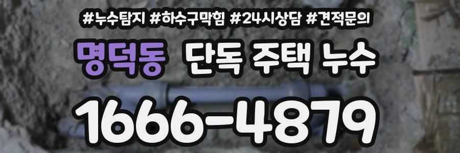 명덕동 단독 주택 누수