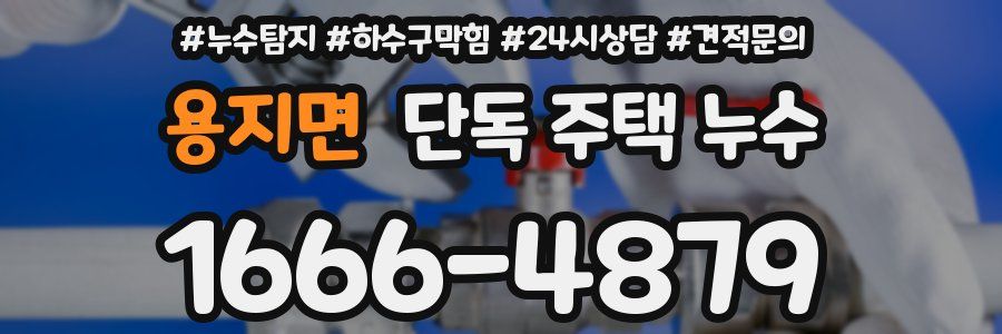 용지면 단독 주택 누수