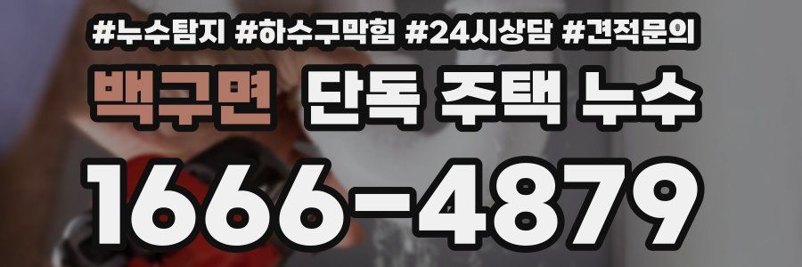 백구면 단독 주택 누수