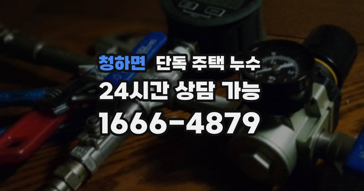 청하면 단독 주택 누수