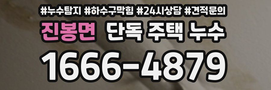 진봉면 단독 주택 누수