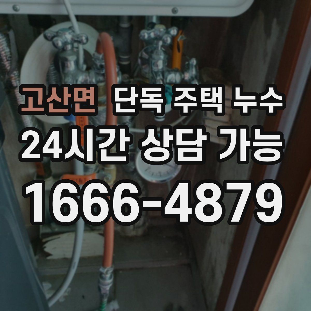 고산면 단독 주택 누수 벽지 이음선 따라 물자국이 생길 때