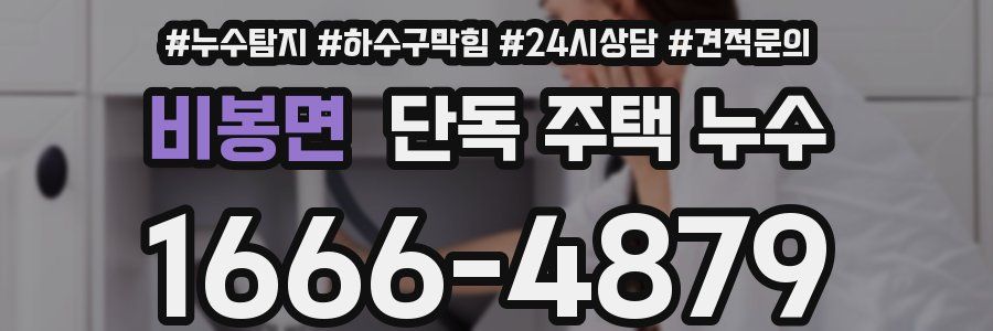 비봉면 단독 주택 누수