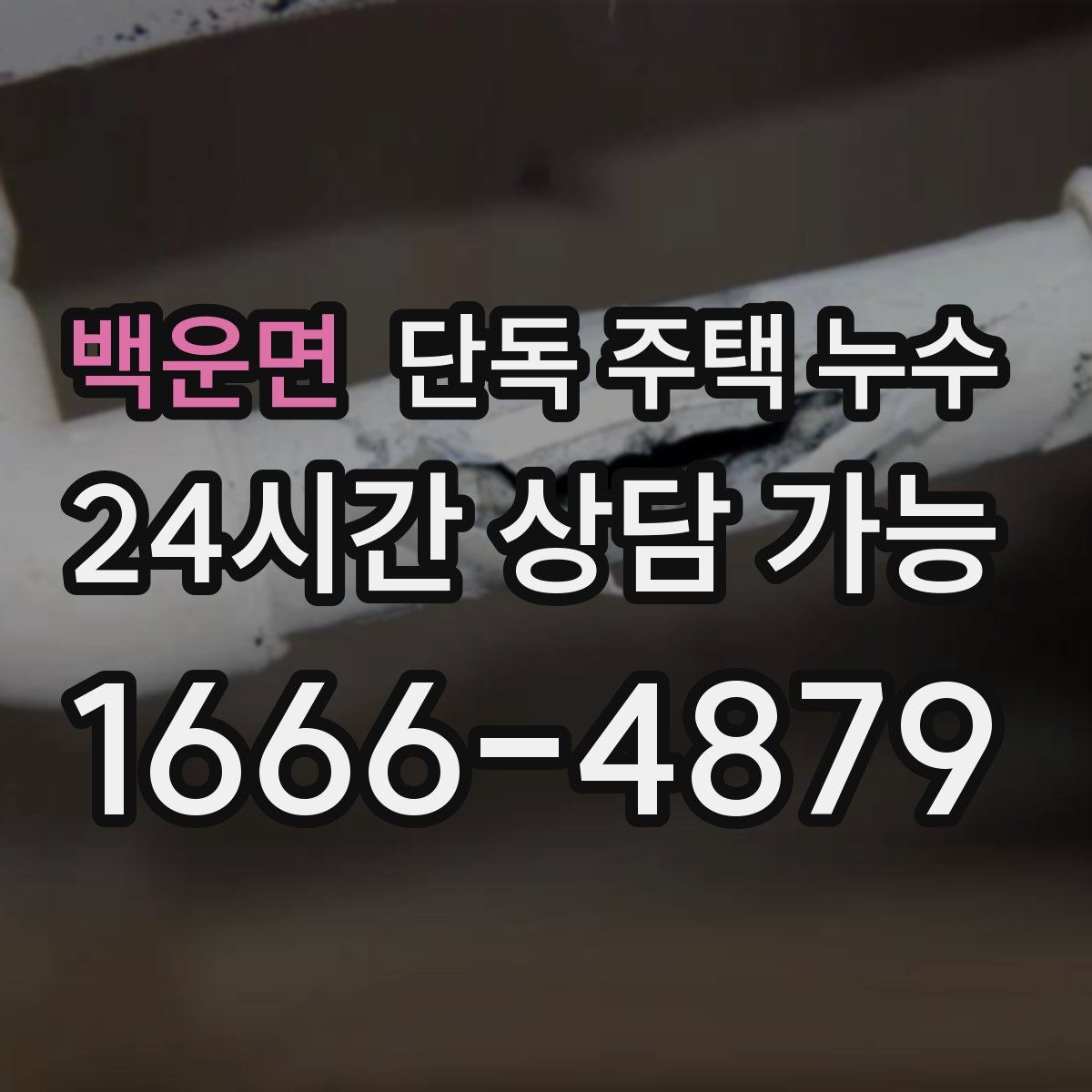 백운면 단독 주택 누수