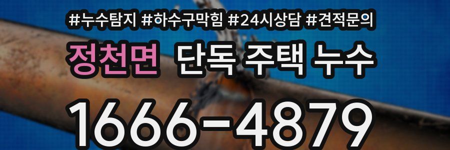 정천면 단독 주택 누수