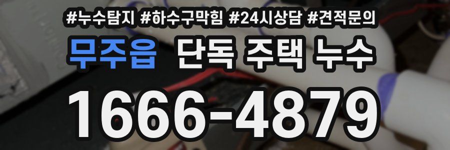 무주읍 단독 주택 누수