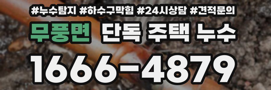 무풍면 단독 주택 누수
