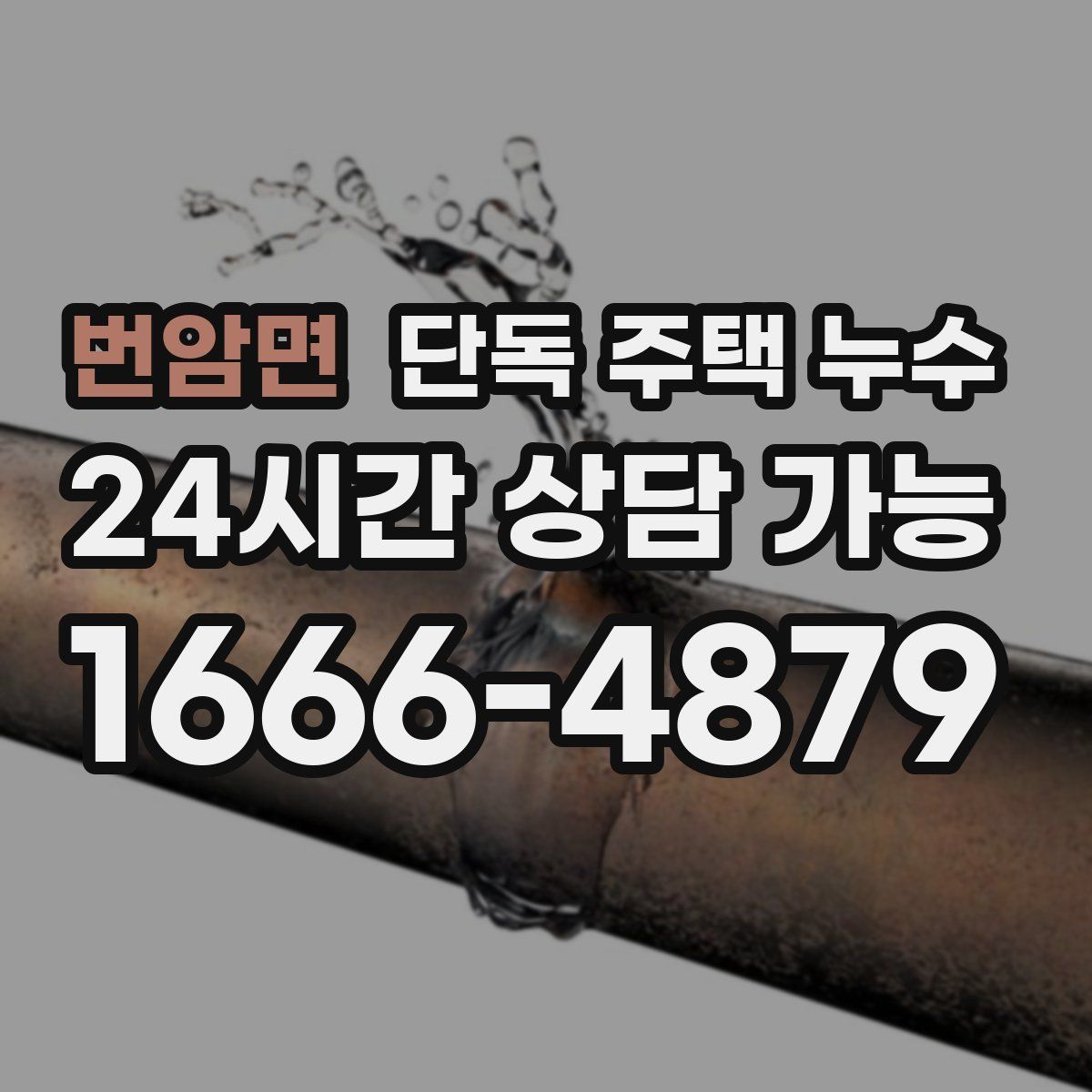 번암면 단독 주택 누수
