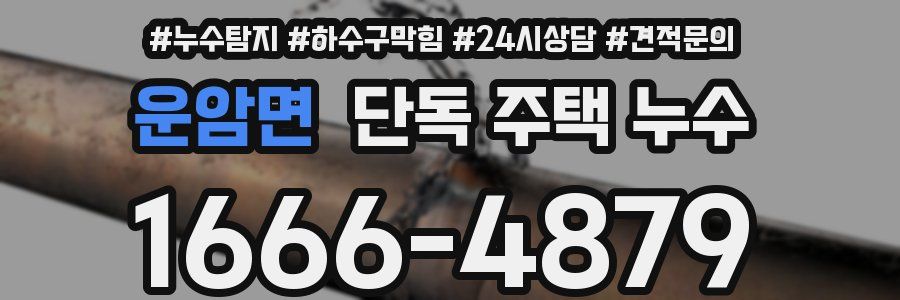 운암면 단독 주택 누수