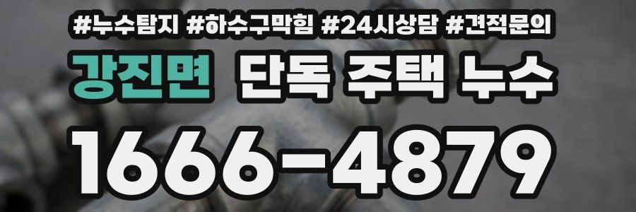 강진면 단독 주택 누수