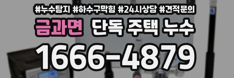 금과면 단독 주택 누수