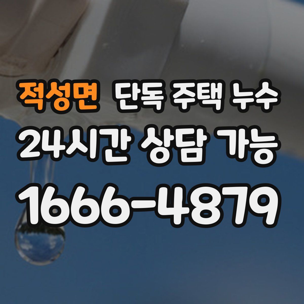 적성면 단독 주택 누수