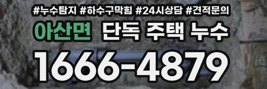 아산면 단독 주택 누수