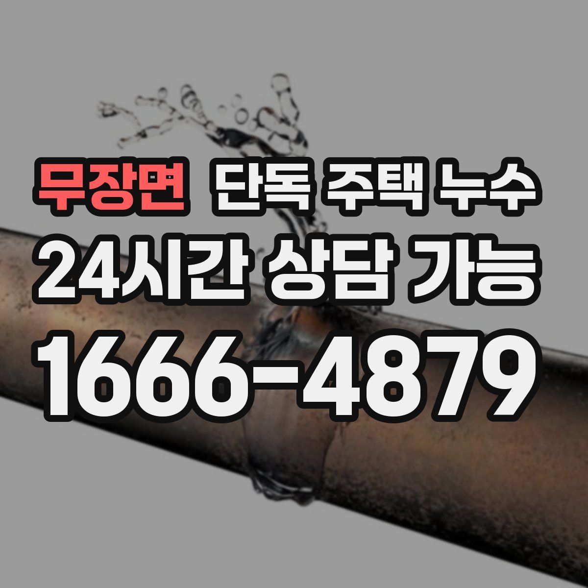 무장면 단독 주택 누수